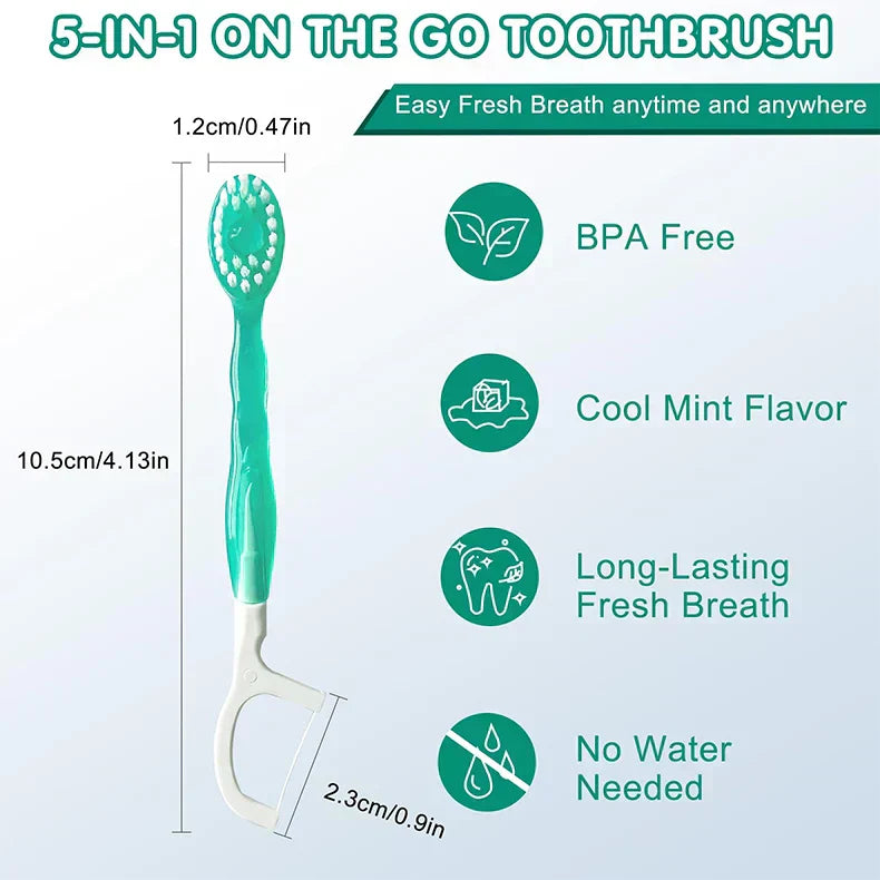 5 in 1 Mini Toothbrush